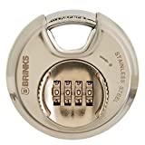 BRINKS 173-80051 Stainless Steel Resettable Combination Discus...