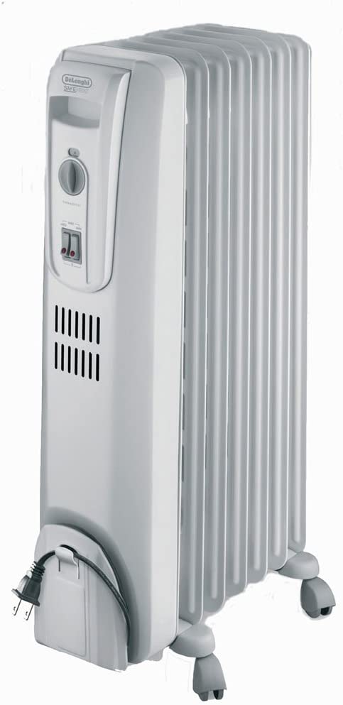 DeLonghi Oil-Filled Radiator Space Heater, Full Room Quiet 1500W Adjustable Thermostat